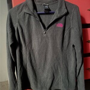 The North Face Gray Quarter-Zip Fleece Pullover